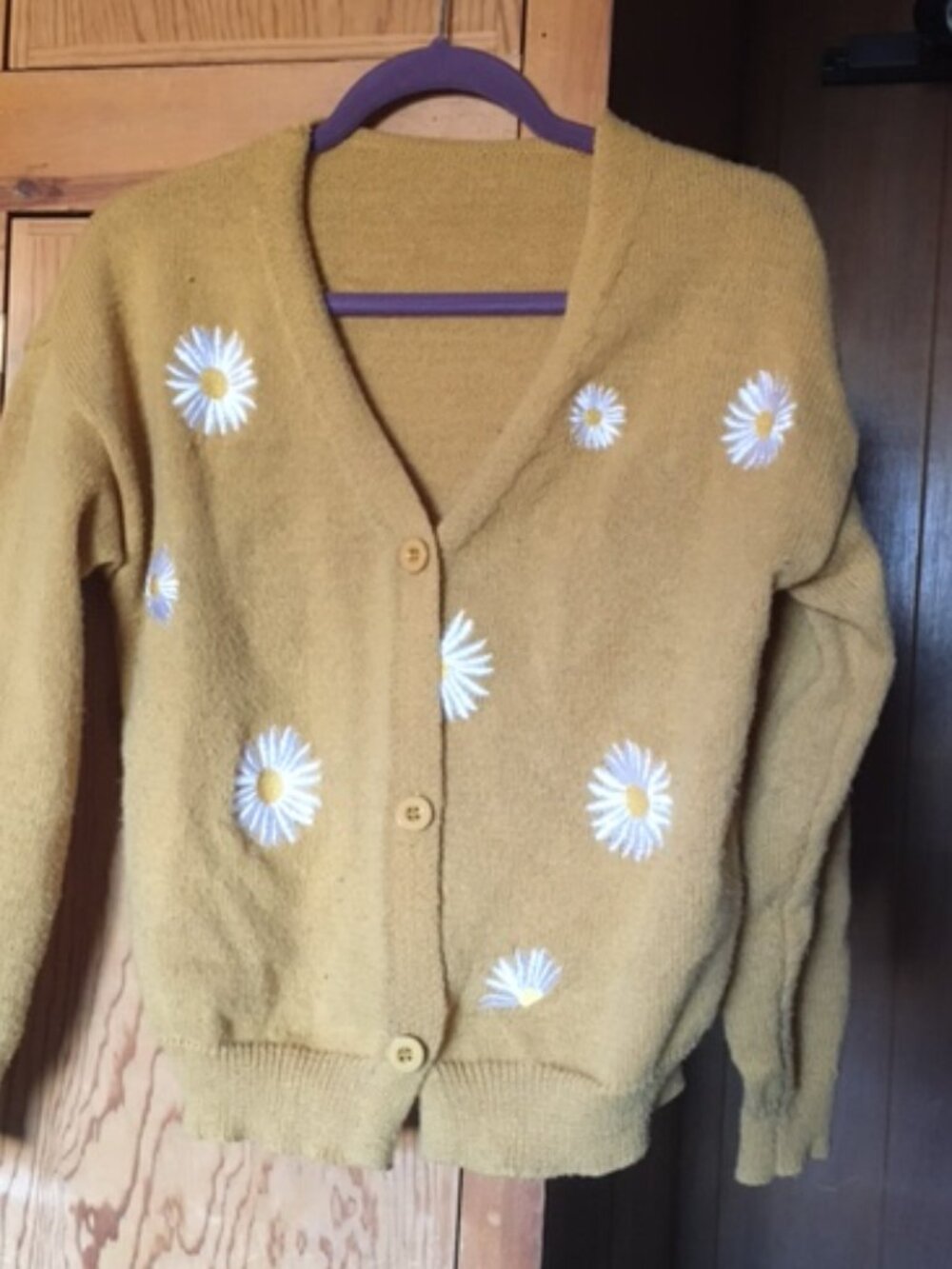 Yellow Buttoned Cardigan